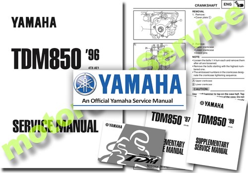 Yamaha tdm850 workshop - workshop, manual
