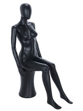 SEATED FULL FEMALE MATT BLACK
