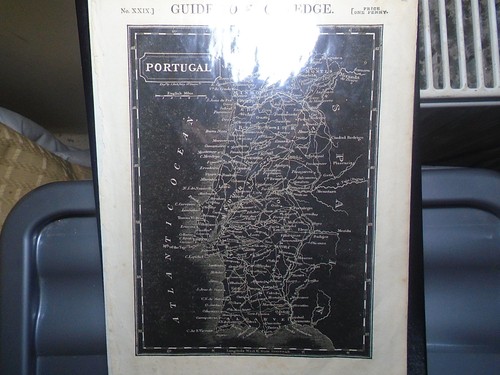 Portgual antique map pinnock - portgual,