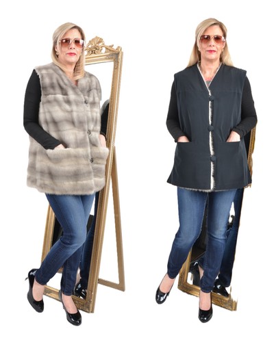 A5702 mink vest - mink, fur