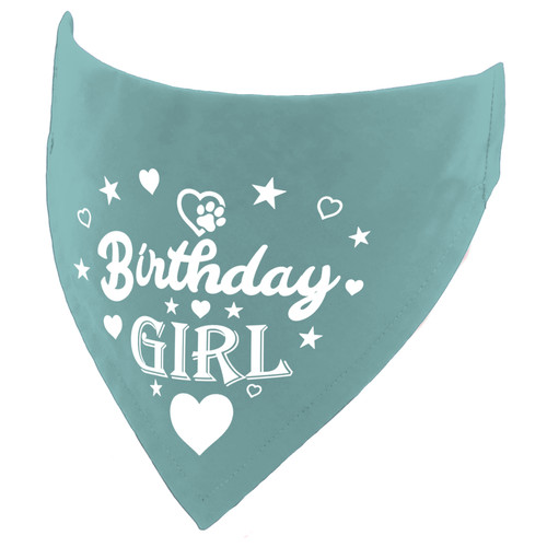 Birthday girl dog bandana - girl,