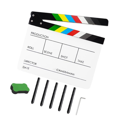 Acrylic clapper board - clapper,