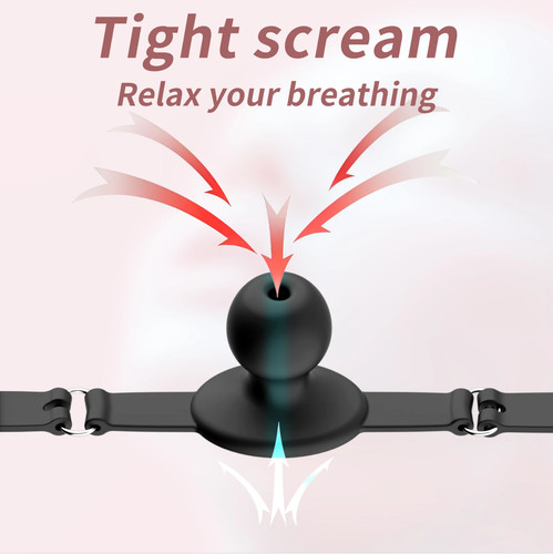 Silicone mouth gag - silicone,