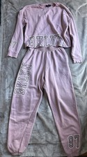 New Look pink cropped hoodie