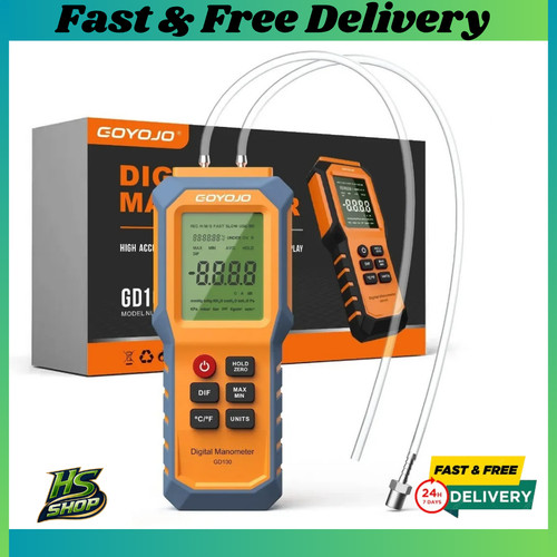 Digital manometer with backlit - digital,