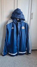 Adidas Sunderland AFC Hooded Rain Jacket Blue UK XL