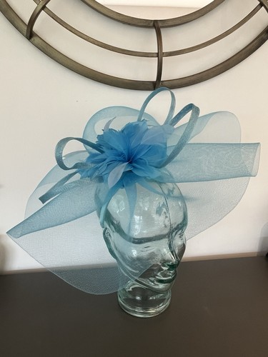 Sky blue fascinator - , new