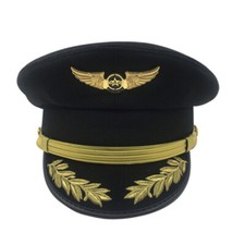 Pilot Cap Airline Captain Hat Uniform Hat Party Cap Military Hats Cosplay Gift