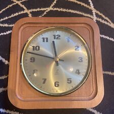 Vintage Retro 1960s  French Jaz Wall Clock Original Battery mid century modern