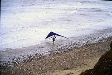 Photographic slide of a hang glider - amateur photography - 