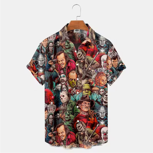 Mens button down shirts horror - mens,