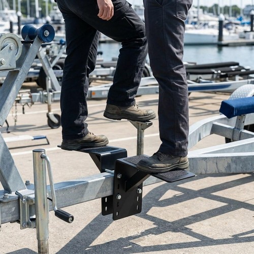 Boat yacht trailer step - boat, with