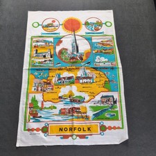 Vintage norfolk tea towel - norfolk,