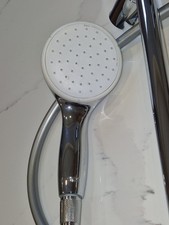 Grohe shower head, flexible hose and shower rail