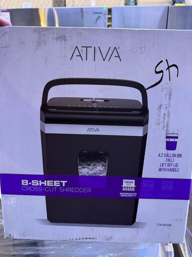 Ativa sheet paper - 8, shredder