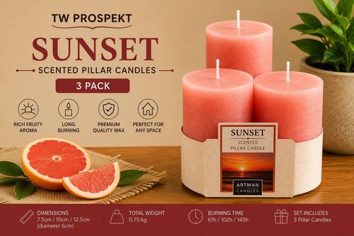 Pack multi scented - scented, pillar