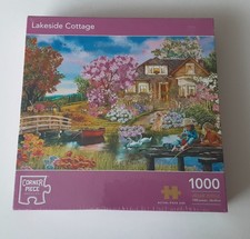 Corner Piece "Lakeside Cottage" Jigsaw Puzzle (1000 Pieces)