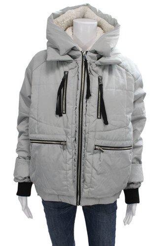 Bagatelle womens gray puffer - bagatelle,