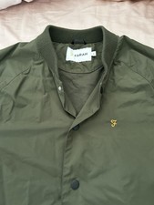 Farah Men's Light Green Harrington  Jacket Size Large Excellent Condition