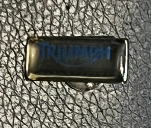Motorcycle pin badge triumph - motorcycle,