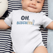 Oh Biscuits White Babygrow -