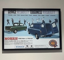 BMC Morris Mini Van & Pick-Up Mk1 Service Reliability Toughness Wall Art Poster
