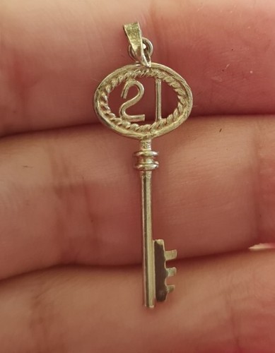 21st birthday key - key, 925