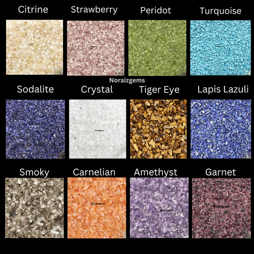 Crushed gemstone coarse - gemstone,
