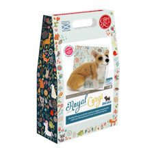 Dog Needle Felting Kit - Corgi Puppy Christmas Gift - Crafty Kit Company