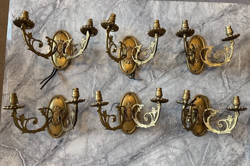 Set six gilt bronze - set,