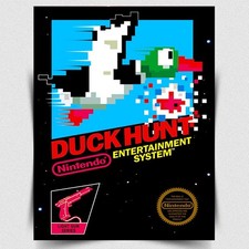 Duck Hunt Nintendo game SIGN METAL WALL PLAQUE retro gaming man cave games room