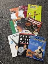 Bundle Of 9 Guitar Instructional Guitar Books Hal Leonard Etc