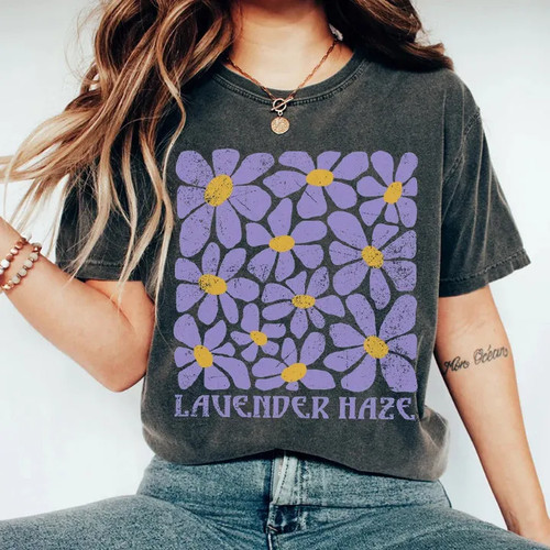 Lavender haze floral - lavender, graphic