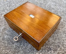 Antique Wooden Box with lock &