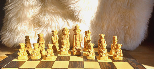 Chess teddy bear set sac - sac., 11cm