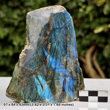 Polished Labradorite Stone – Natural Iridescent Feldspar Crystal for