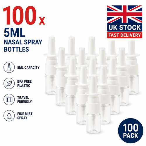 100pcs 5ml mini empty - 100pcs, nasal