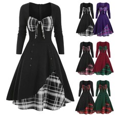 Women's Retro Plaid Check