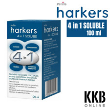 Harkers 4 in 1 Soluble 100ml Pigeon Bird Mite Treatment Canker Coccidiosis Worms