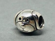 Genuine Pandora Cute Devoted Dog Head Charm ALE 925 #791707