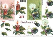 Christmas Candles & Baubles A4