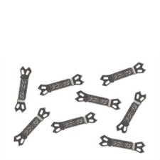 Battery connector silver 8pcs - silver,