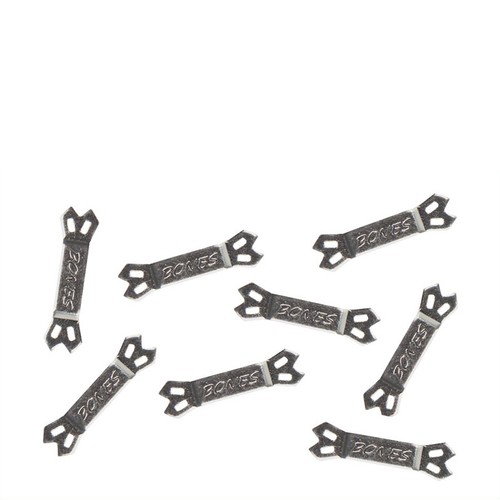 Battery connector silver - silver, 8pcs