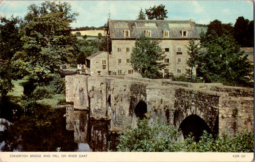 Vintage postcard staverton - postcard,
