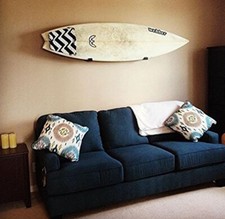 Surfboard hanger wall mount - wall,