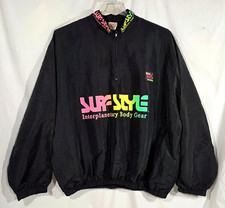 Vintage Surf Style USA Windbreaker Jacket Beach Wind Shirt Anorak 90s VGC