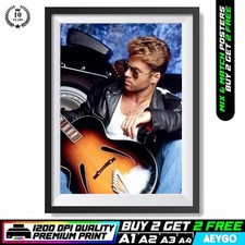 GEORGE MICHAEL WHAM Wall Art Picture Poster Print BUY 2 GET 2 FREE | A1 A2 A3 A4