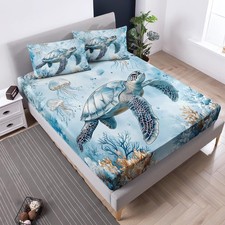 Blue Sea Turtle Bedding Sets