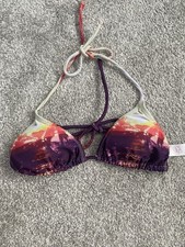 Ocean Club Womens Triangle Bikini Top Size 8