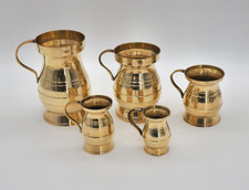 Set of Five Vintage Brass